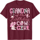 Grandma Of The Birthday Cow-Girl Rodeo CowGirl 1St Birthday T-Shirt - T-Shirt | Maroon