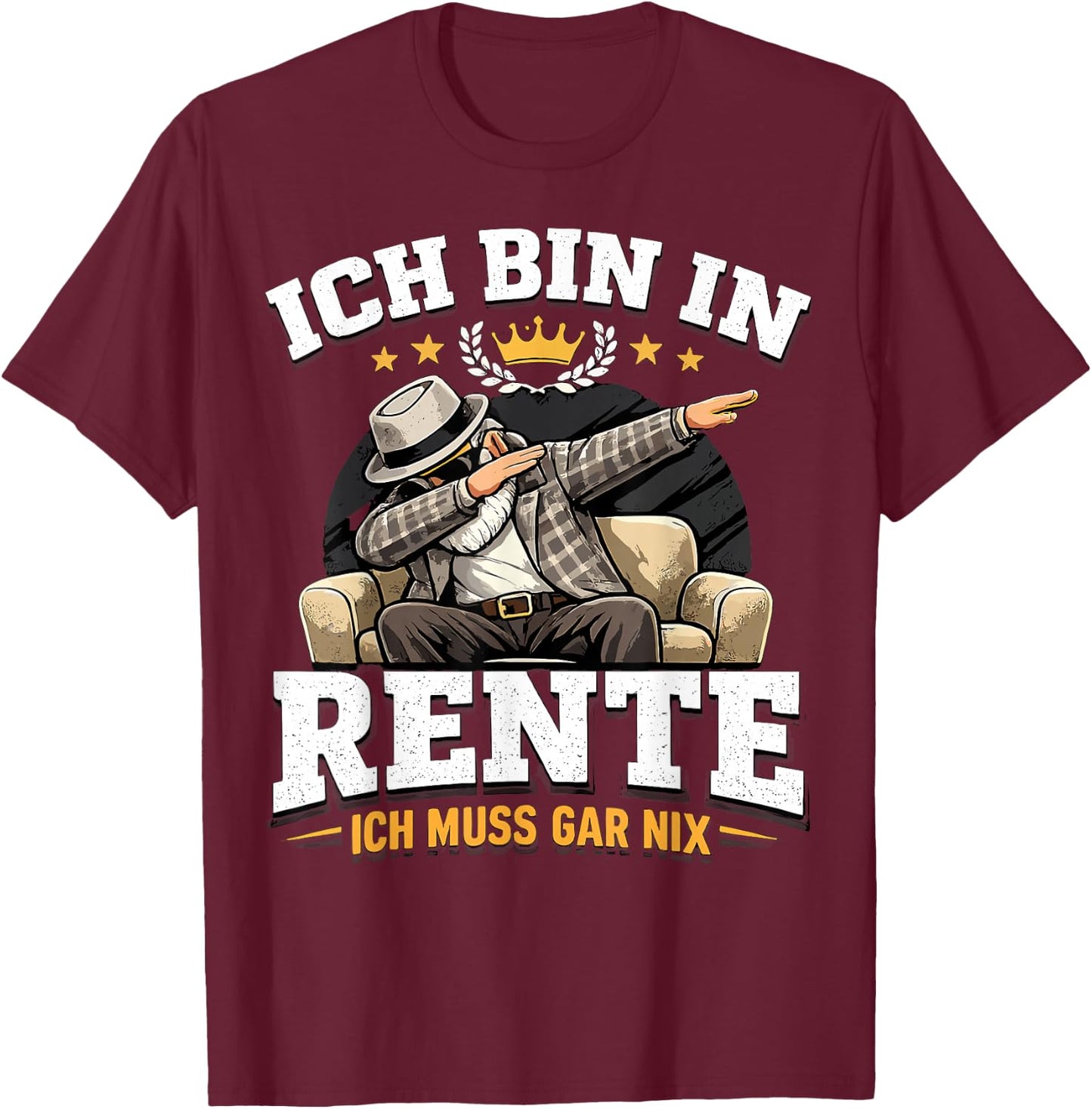 Rente 2026 Ruhestand Pension Pensionär Lustiges Rentner T-Shirt - T-Shirt | Maroon