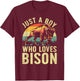 Funny Bison Design For Boys Men Buffalo Bovid Animal Lovers T-Shirt - T-Shirt | Maroon
