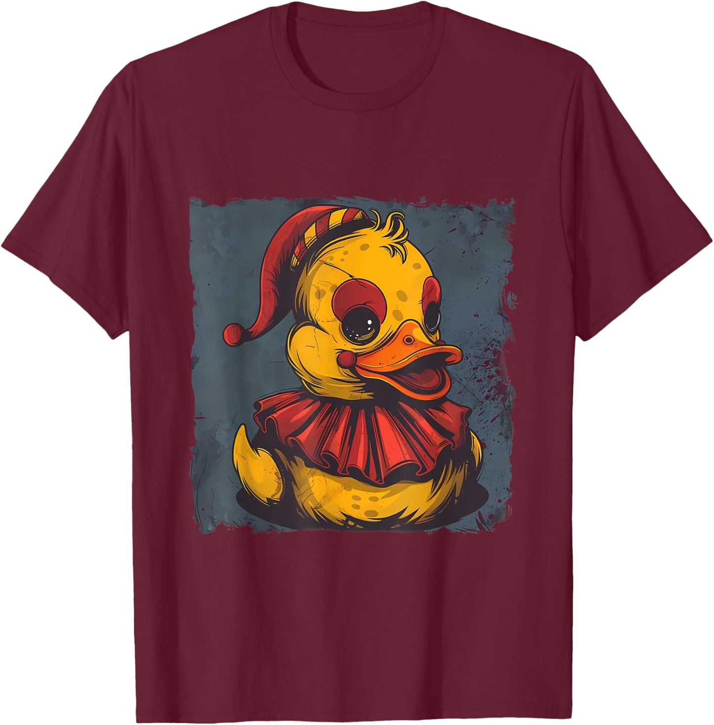 Rubber Duck Clown Rubber Duckie Circus Rubber Duckling T-Shirt - T-Shirt | Maroon