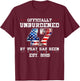 Officially Unburdened By What Has Been Trump Victory T-Shirt - T-Shirt | Maroon