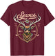 Passend für Oktoberfest Herren Trachtenshirt Servus Trachten T-Shirt - T-Shirt | Maroon