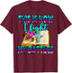This Is How I Fight My Battles Leopard Cross Christian Jesus T-Shirt - T-Shirt | Maroon