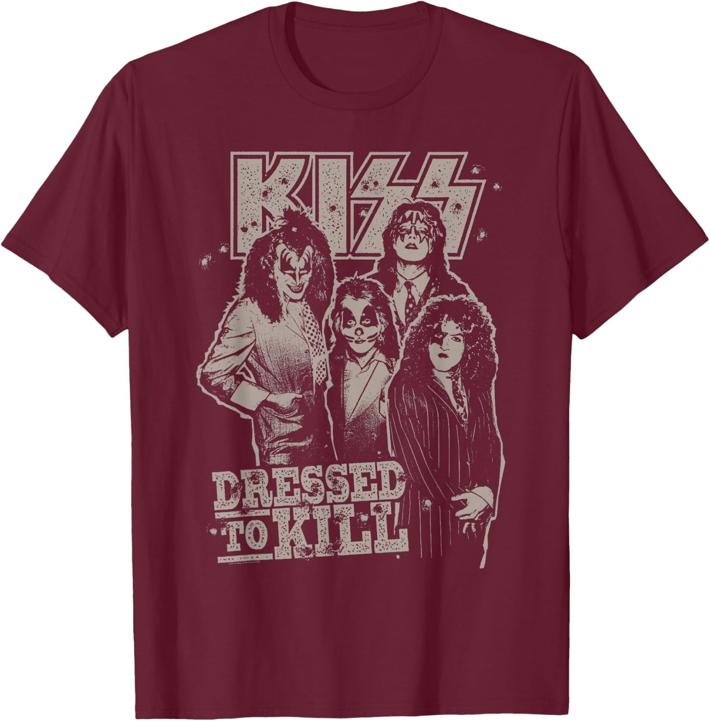 KISS - C'mon and Love Me T-Shirt - T-Shirt | Maroon