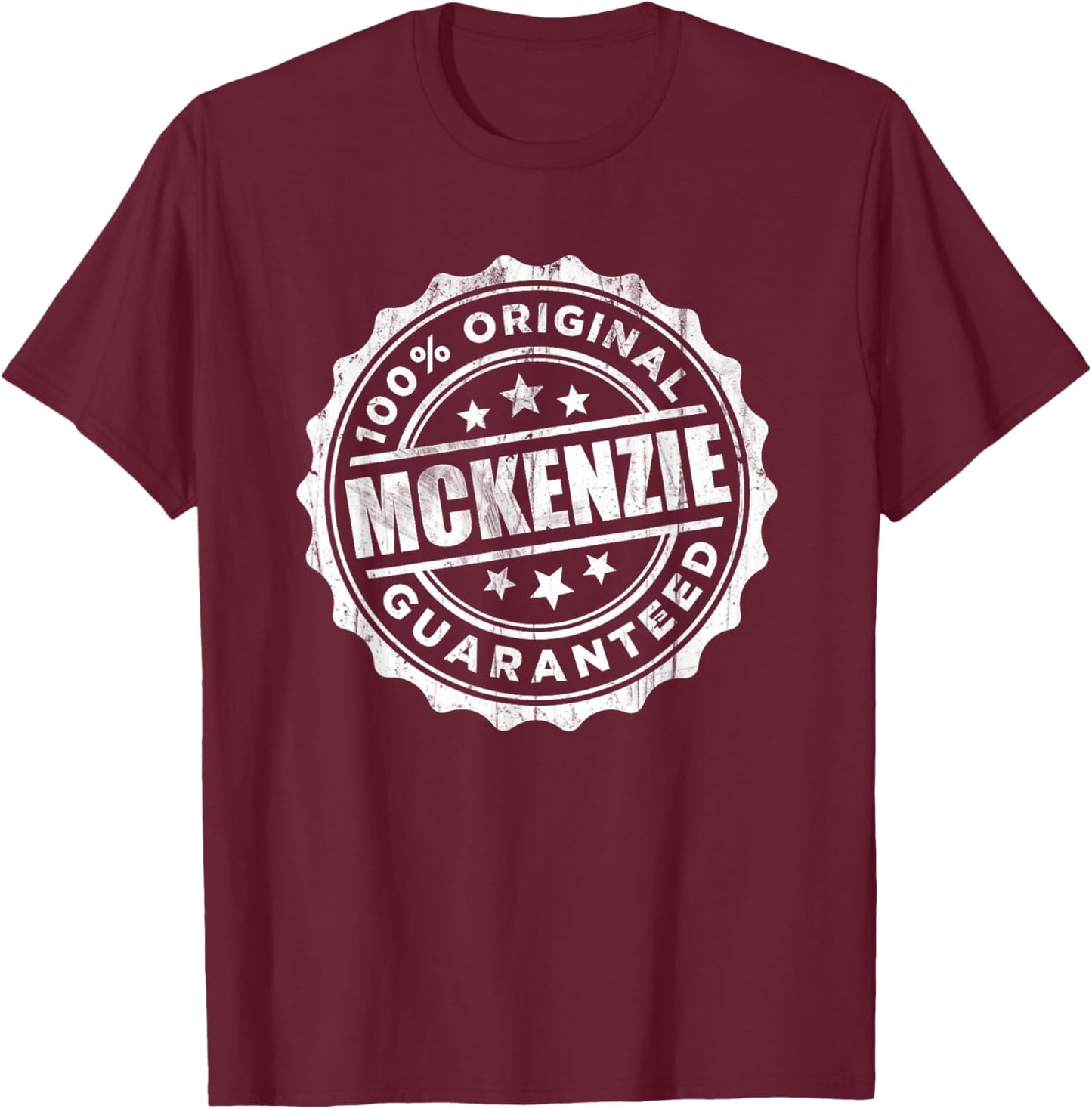 Mckenzie 100% Original Guaranteed T-Shirt - T-Shirt | Maroon