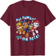 PAW Patrol "All Paws On Deck" Group Characters T-Shirt - T-Shirt | Maroon