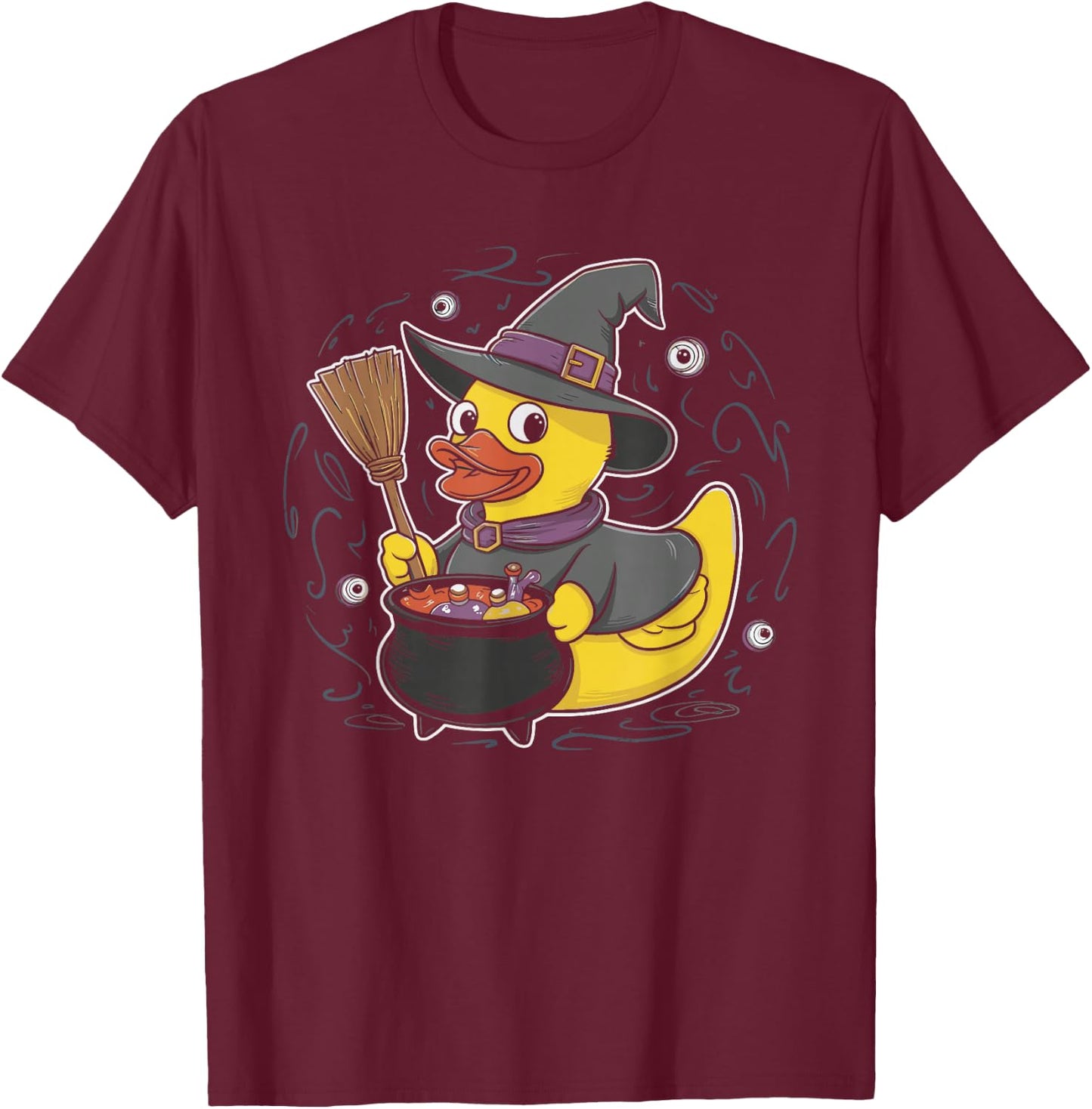 Rubber Duck Witch Rubber Duckie Costume Party T-Shirt - T-Shirt | Maroon