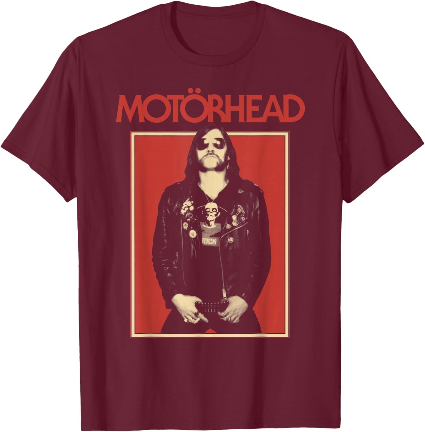 Motörhead Standing Lemmy , black T-Shirt - T-Shirt | Maroon