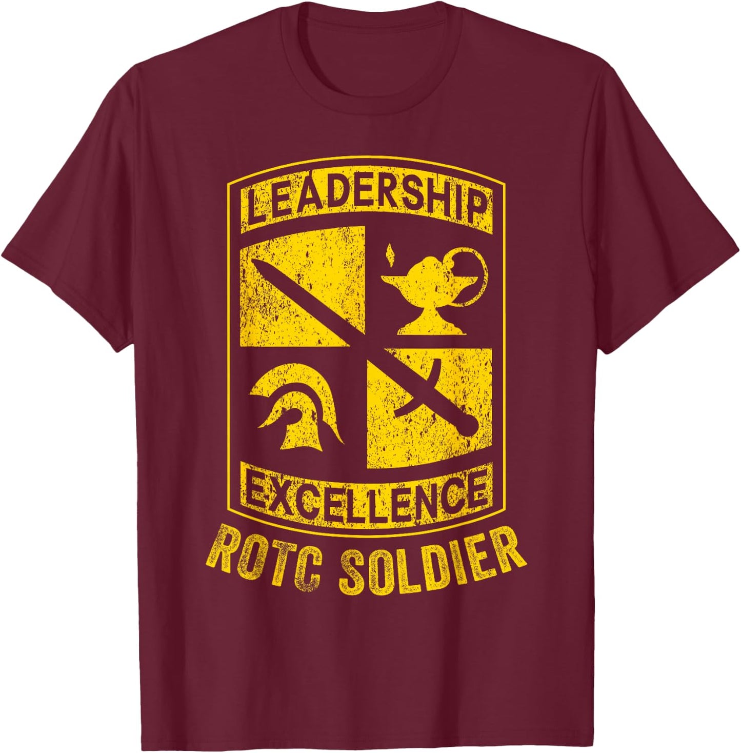 US ROTC Soldier Leadership Excellence USA ROTC Soldiers T-Shirt - T-Shirt | Maroon