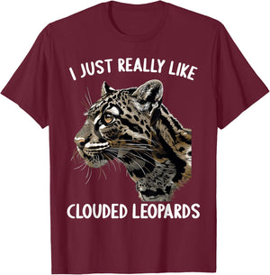 I just really like Clouded Leopards Clouded Leopard T-Shirt - T-Shirt | Maroon