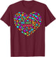 100 Days of School 100th Day Dinosaur Lover 100 Days Smarter T-Shirt - T-Shirt | Maroon