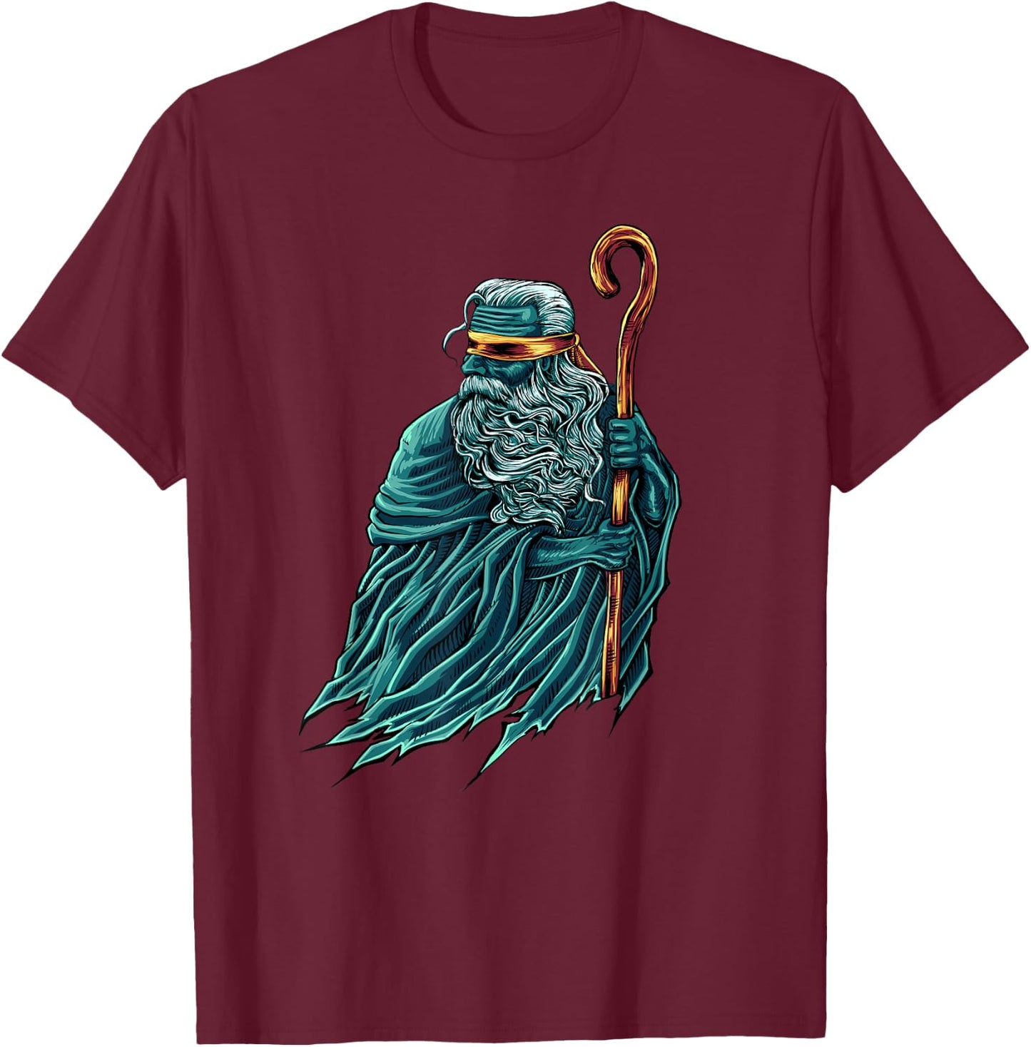 The blind prophet Tiresias T-Shirt - T-Shirt | Maroon