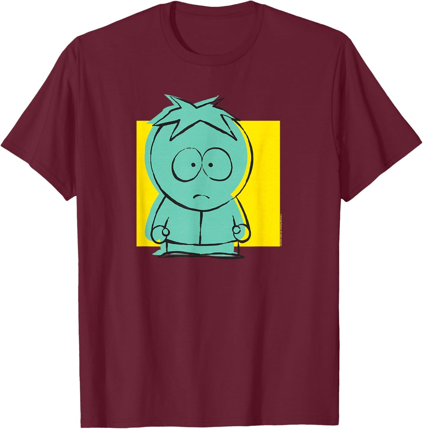 South Park Butters Design T-Shirt - T-Shirt | Maroon