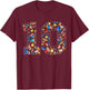 10th Birthday Birds Theme 10 Year Old Bird Lover Birthday T-Shirt - T-Shirt | Maroon
