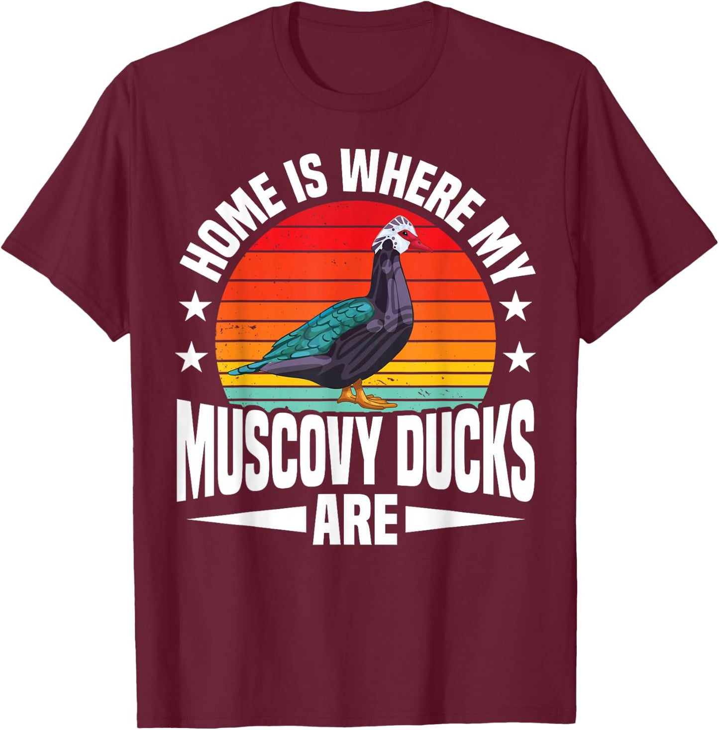 Muscovy Duck Mom Muscovy Duck Food Ornament Muscovy Ducks T-Shirt - T-Shirt | Maroon