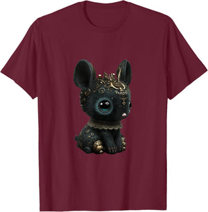 Kawaii Gothic Cute Goth Bunny T-Shirt - T-Shirt | Maroon