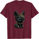 Kawaii Gothic Cute Goth Bunny T-Shirt - T-Shirt | Maroon