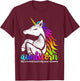 Aunticorn Like A Normal Aunt Only Awesome Christmas Gift T-Shirt - T-Shirt | Maroon