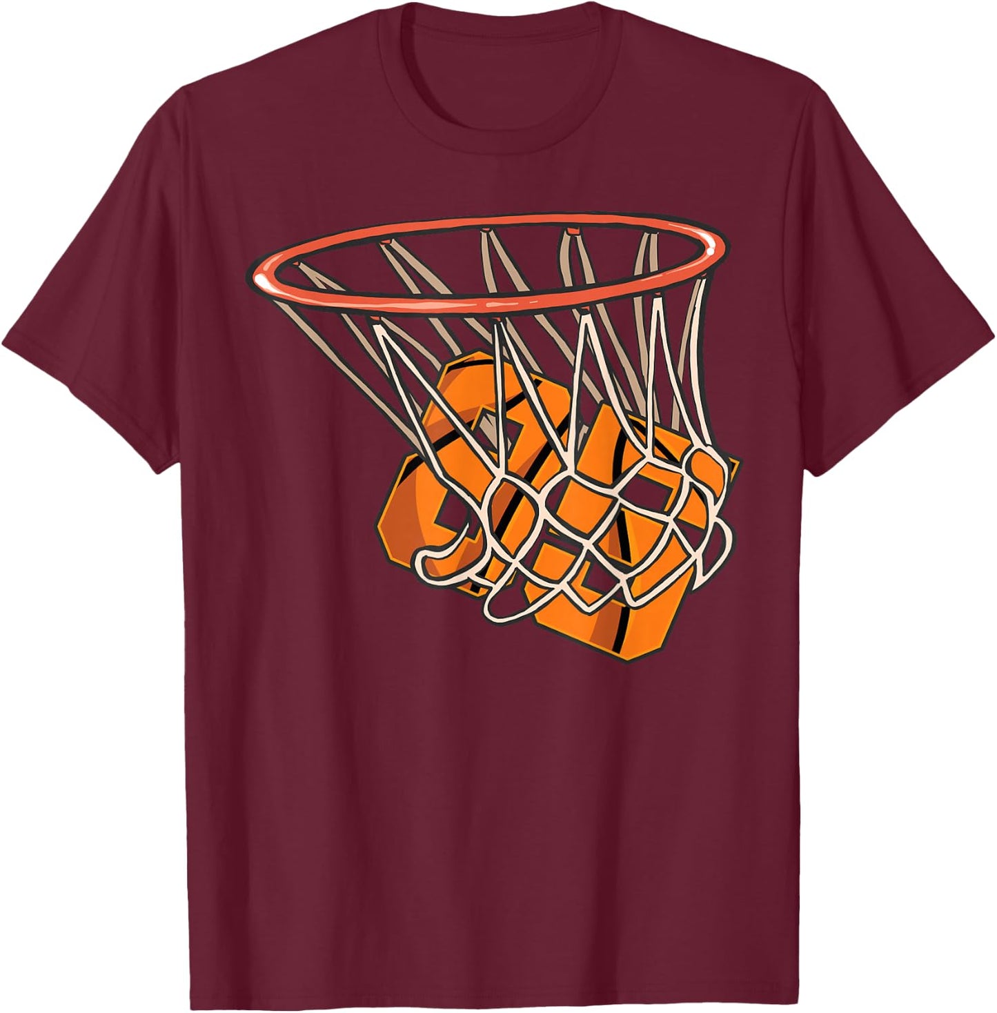 85 Basketball Birthday Party Team Player Celebration T-Shirt - T-Shirt | Maroon