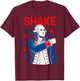 Funny Shake and Bake 4th of July Couple Matching T-Shirt - T-Shirt | Maroon