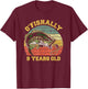 O'Fishally 9 Years Old Fishing Birthday Theme Party 9th T-Shirt - T-Shirt | Maroon