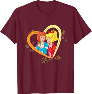 Bibi & Tina - Autumn love Halloween II , blue, s T-Shirt - T-Shirt | Maroon