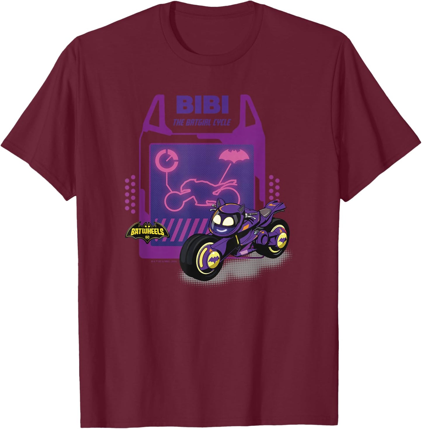 Bibi The Batgirl Cycle T-Shirt - T-Shirt | Maroon