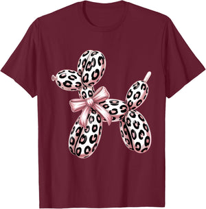Ballon d'artiste en Forme de Chien T-Shirt - T-Shirt | Maroon