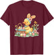 Easter Duck Easter Bunny Eggs Basket T-Shirt - T-Shirt | Maroon