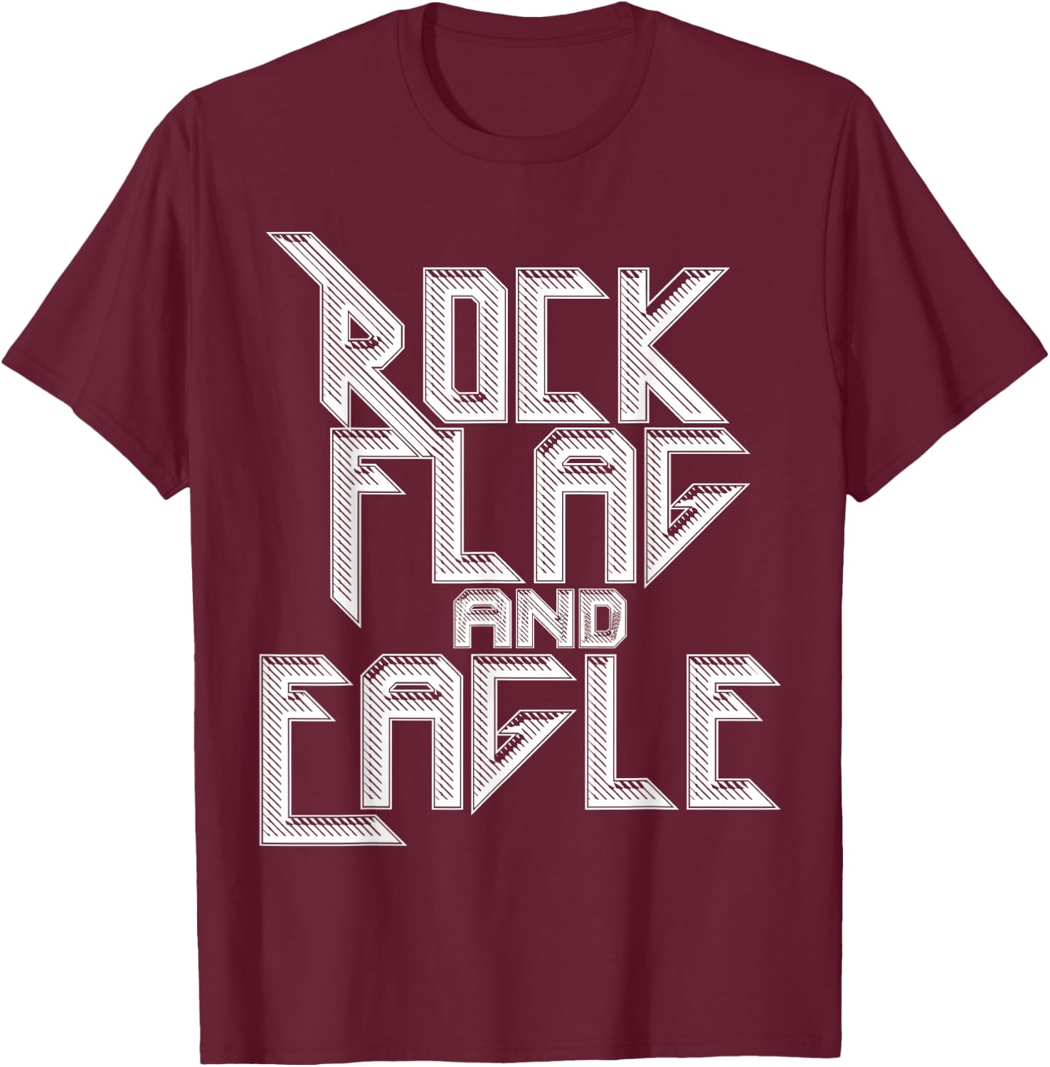 ROCK FLAG AND EAGLE True American , Women T-Shirt - T-Shirt | Maroon