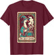 The Silly Goose Tarot Card Magic Wizard Meme T-Shirt - T-Shirt | Maroon