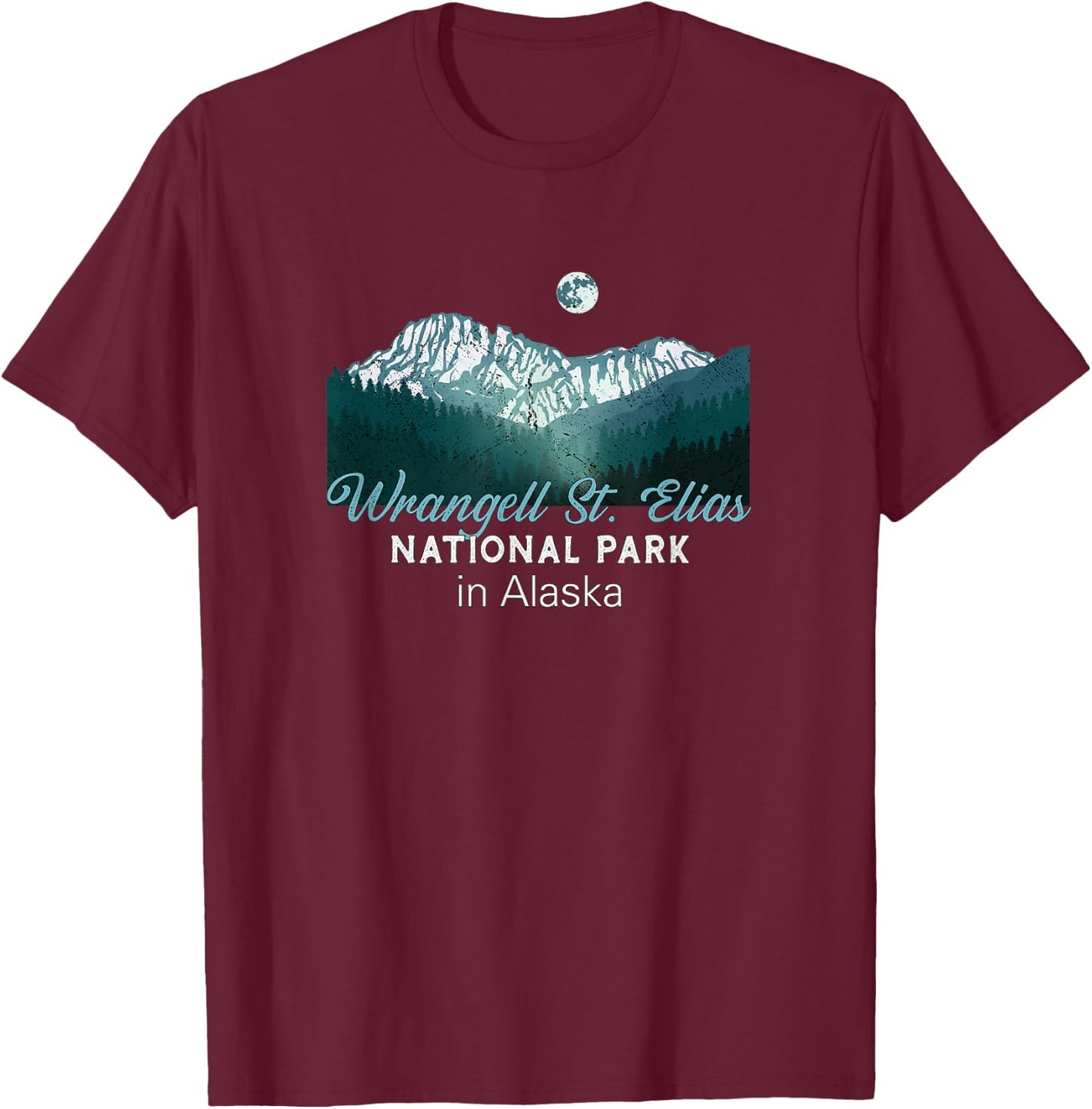 Wrangell St. Elias National Park New Alaska T-Shirt - T-Shirt | Maroon