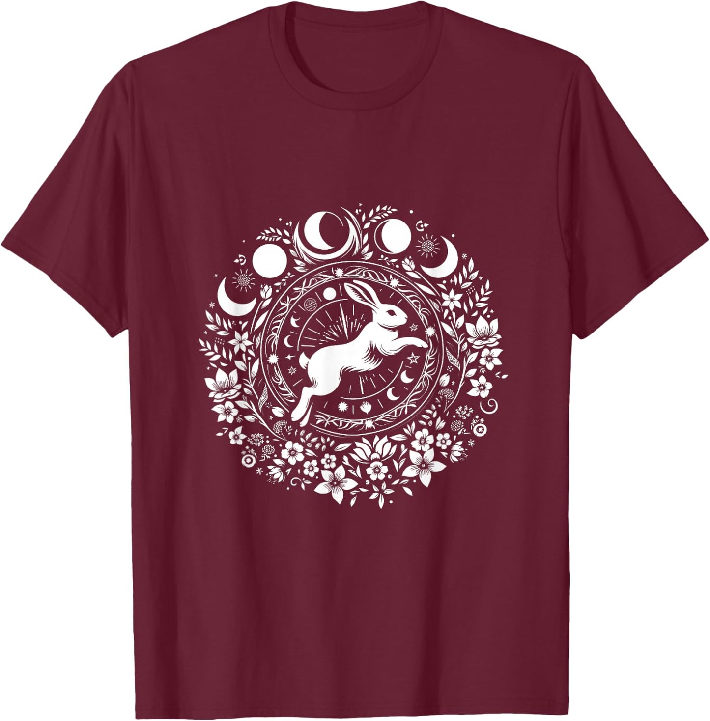 Easter Ostara Eostre Pagan Witchcraft Spring Moon T-Shirt - T-Shirt | Maroon
