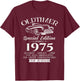 51. Geburtstag Geschenk Mann Oldtimer Jahrgang 1975 lustiges T-Shirt - T-Shirt | Maroon