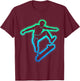 Skateboard Skateboarder Skater Boys Kids , black T-Shirt - T-Shirt | Maroon