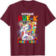 Goodbye Pre-K Hello Kindergarten Graduate Unicorn Dabbing T-Shirt - T-Shirt | Maroon