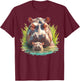 Hippos Hippo T-Shirt - T-Shirt | Maroon