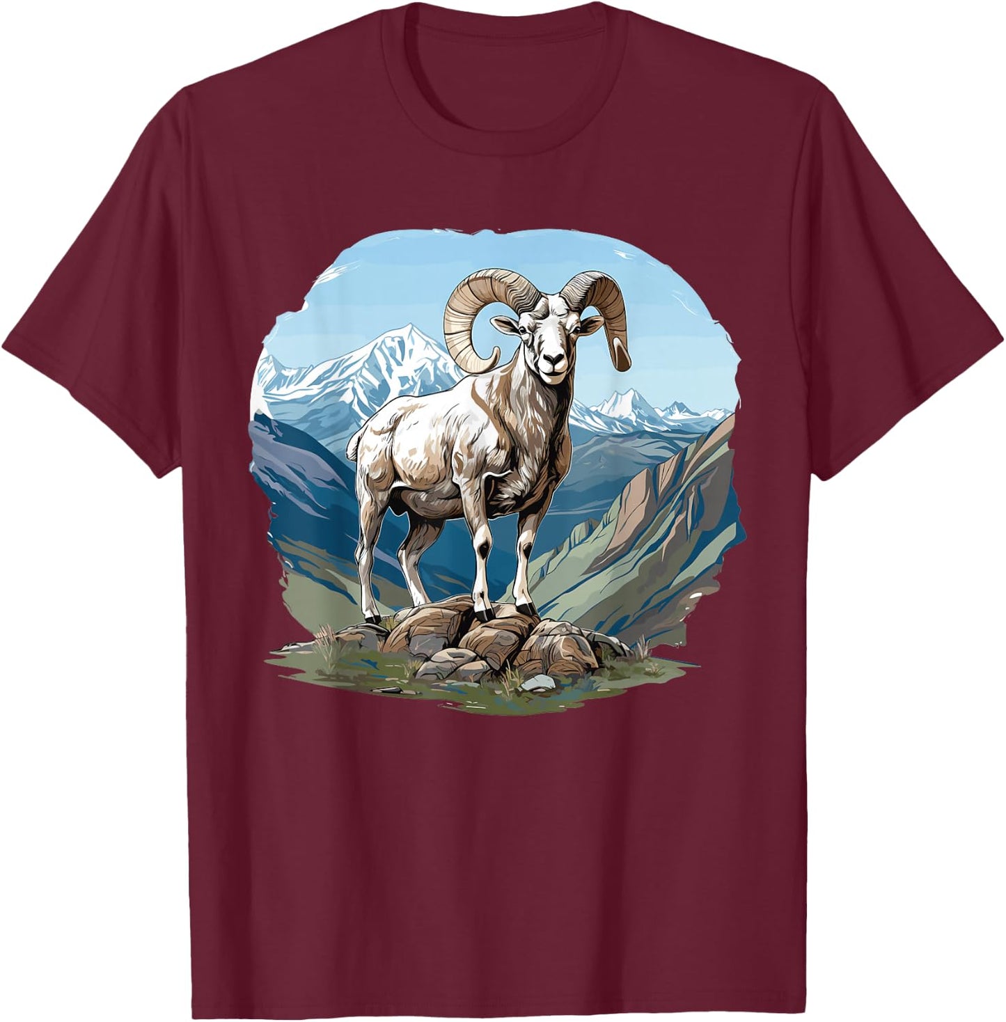 Dall Sheep T-Shirt - T-Shirt | Maroon