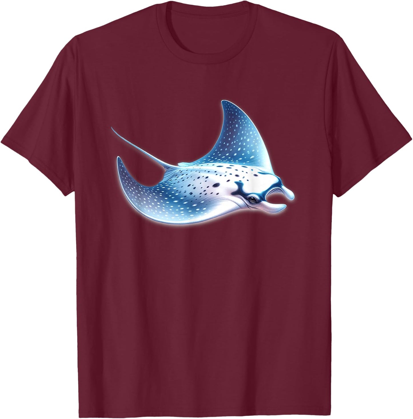 Urban Empyre Manta Stripe , , , Black, S, Short Sleeve, Classic, Spring T-Shirt - T-Shirt | Maroon