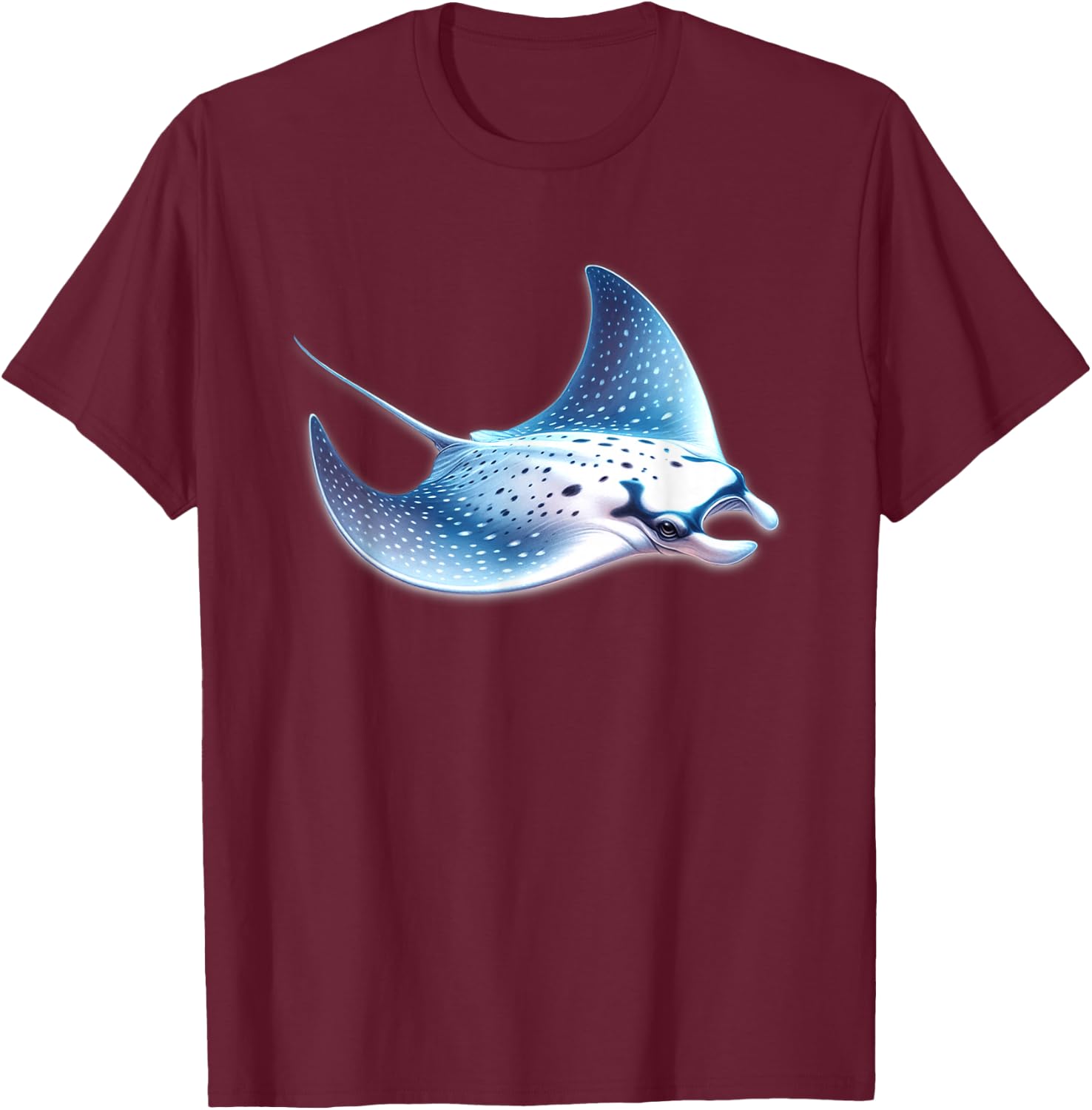 Urban Empyre Manta Stripe , , , Black, S, Short Sleeve, Classic, Spring T-Shirt - T-Shirt | Maroon