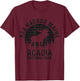 Bar Harbor Acadia National Park Maine Moose Vintage Souvenir T-Shirt - T-Shirt | Maroon