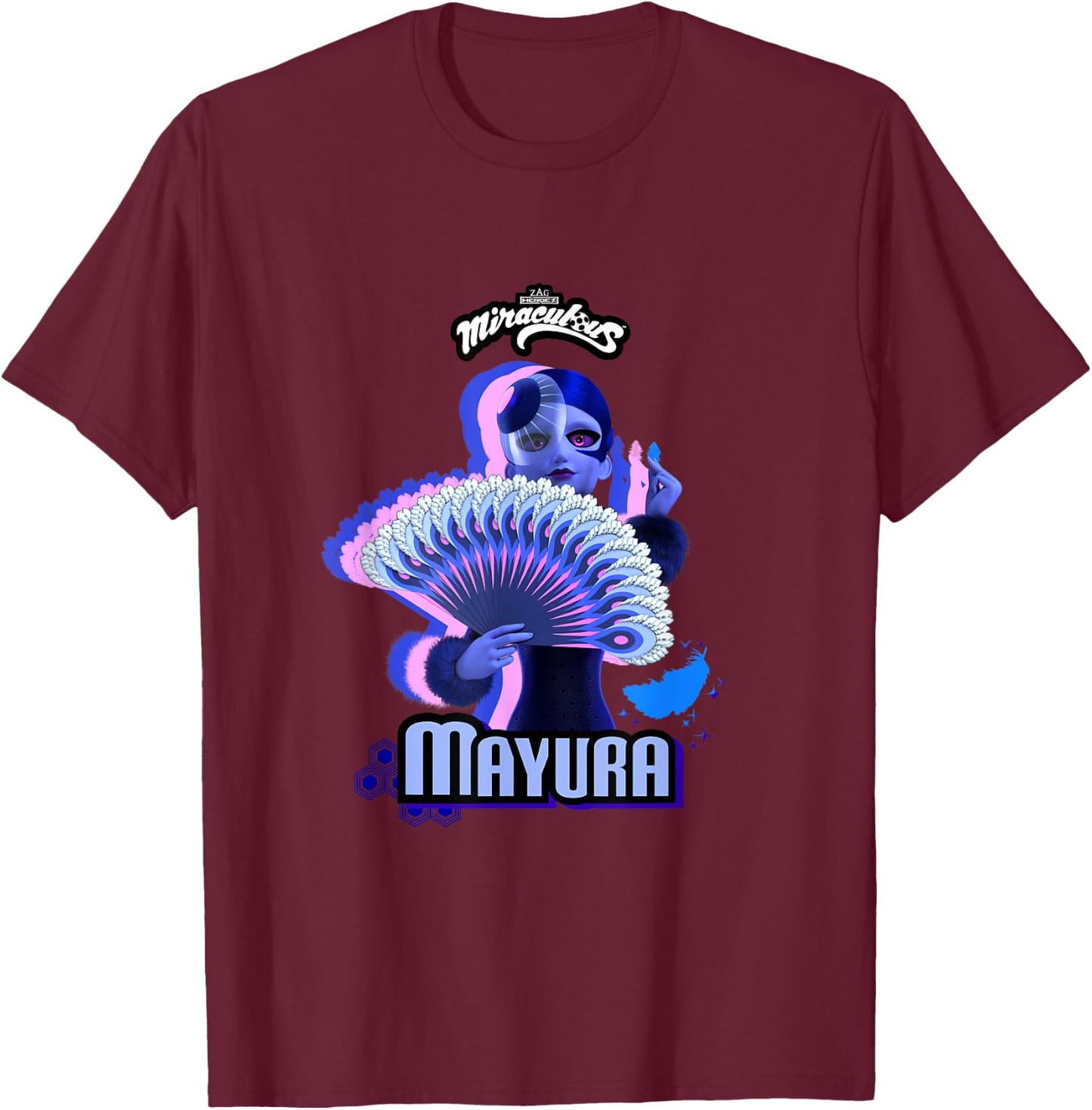 Miraculous Ladybug Villains Collection Mayura T-Shirt - T-Shirt | Maroon