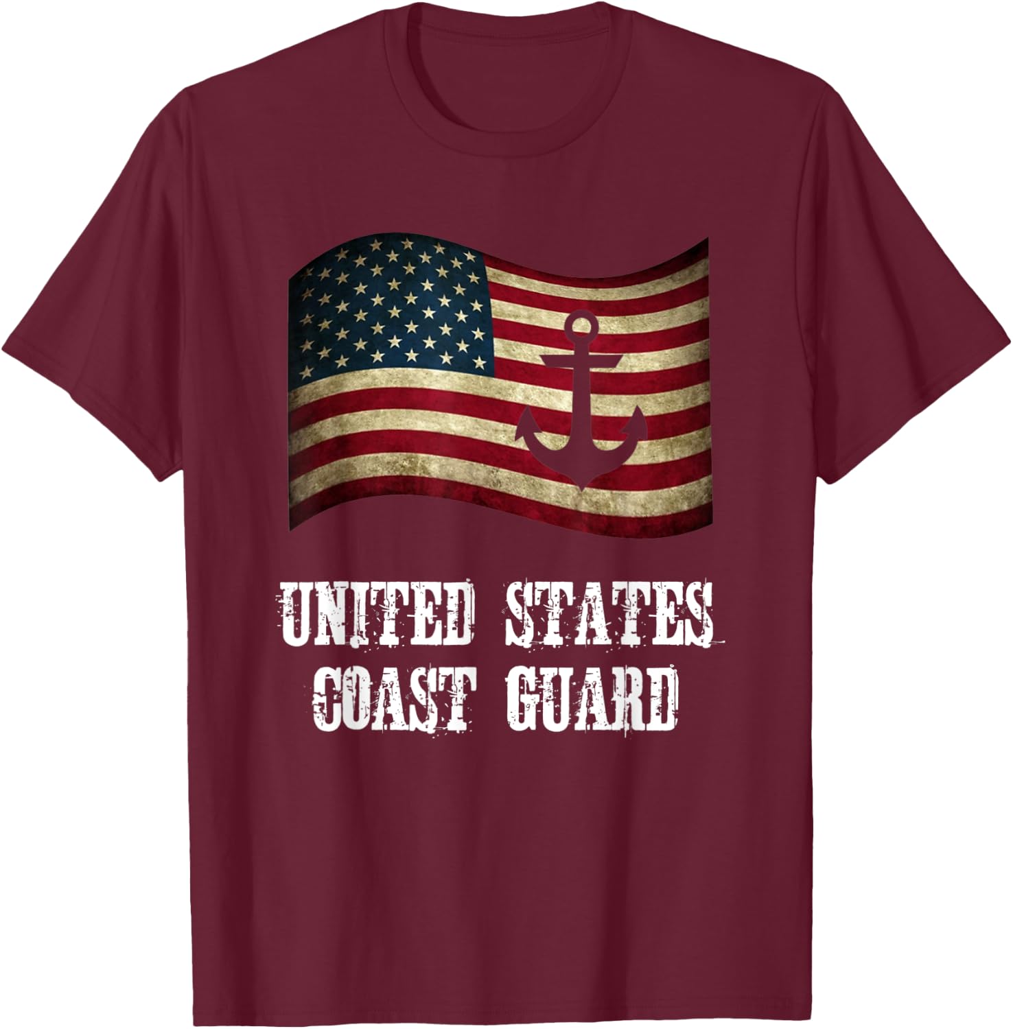 United States Coast Guard T-Shirt - T-Shirt | Maroon