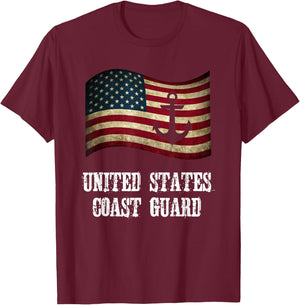 United States Coast Guard T-Shirt - T-Shirt | Maroon