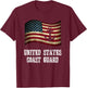 United States Coast Guard T-Shirt - T-Shirt | Maroon