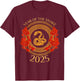 Year Of The Snake 2025 Lunar New Year Chinese New Year 2025 T-Shirt - T-Shirt | Maroon
