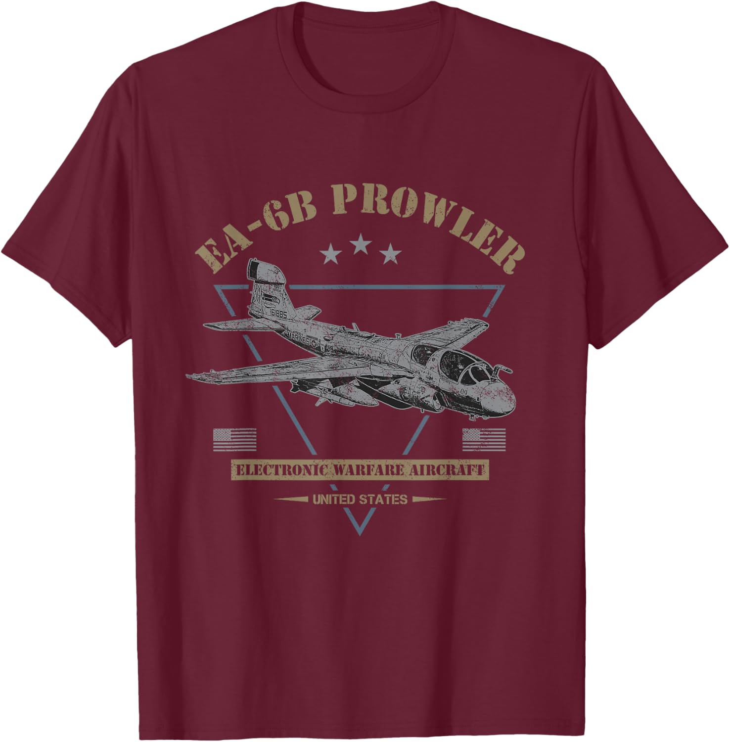 EA-6B Prowler T-Shirt - T-Shirt | Maroon