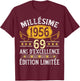 Vintage 1956 69 Years Birthday Man Woman Vintage 1956 , Black, S T-Shirt - T-Shirt | Maroon