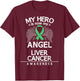 Primary Hepatic Malignancy Gift Liver Cancer Awareness T-Shirt - T-Shirt | Maroon