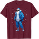 African American Santa Christmas Pajama Cool Black X-Mas T-Shirt - T-Shirt | Maroon